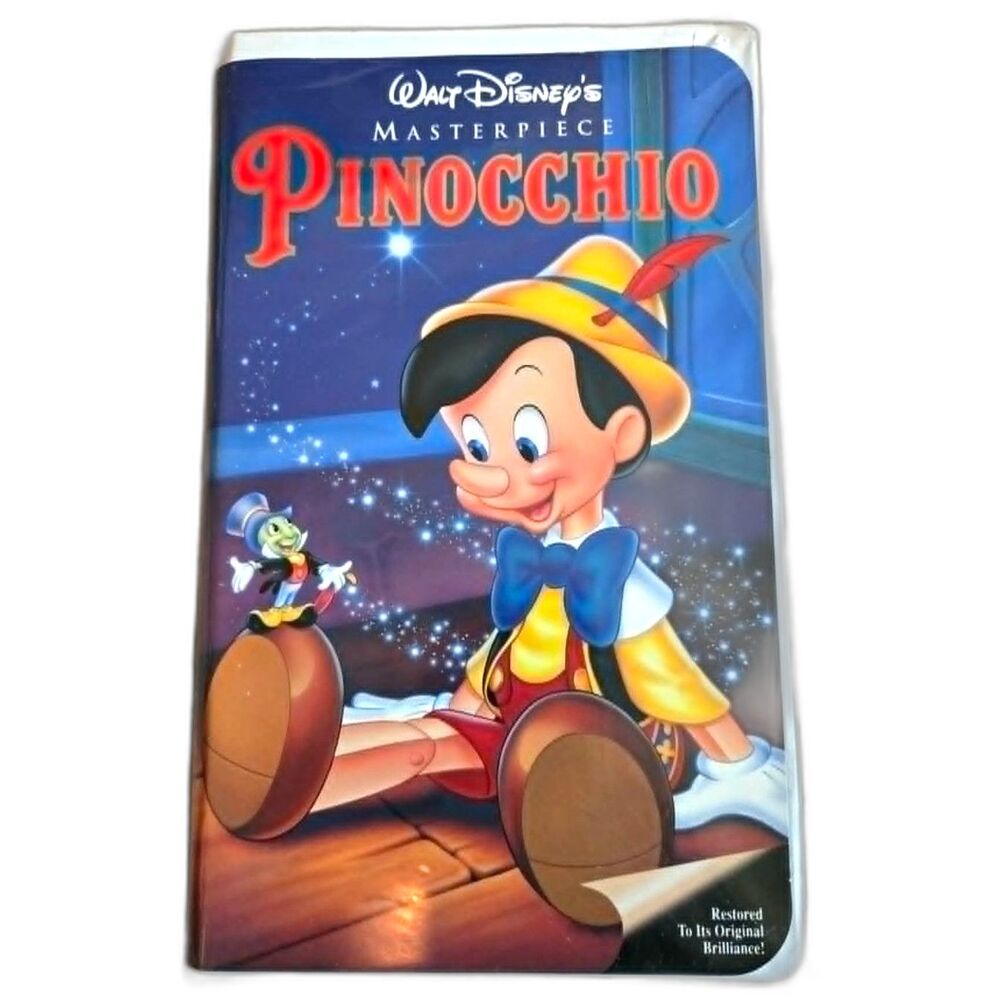Pinocchio 1940 VHS Walt Disney Home Video Animated Classic